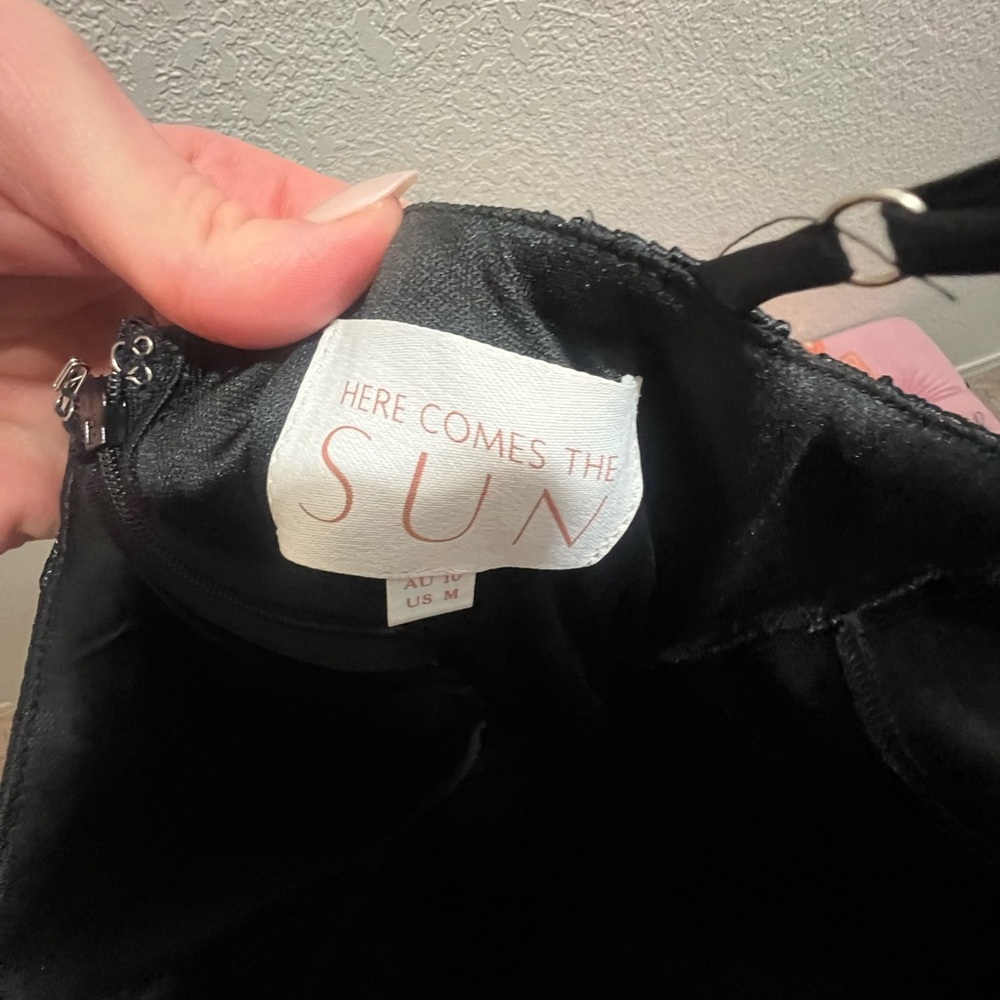 Hello Molly Estelle Mesh Maxi Dress Black Medium - Picture 3 of 4